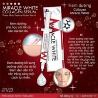 Serum dưỡng trắng, giảm mụn và thâm nám Miracle White Collagen Thái Lan (10ml)