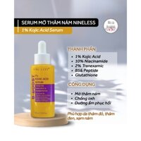 Serum giảm thâm nám NINELESS 1% KOJIC ACID SERUM