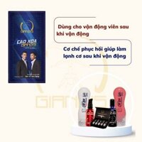 Serum giúp làm nóng phục hồi cơ dùng cho vận động viên trước và sau khi tập luyện - tép xanh đỏ chuyên biệt gói 5g - Gói xanh- Phục hồi