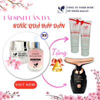 Serum Hoa anh đào Halco + Kem face collagen sữa non X3 [Combo dưỡng trắng toàn diện]