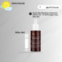 Serum kẽm Ekseption Hyaluronic ZnPCA, HA + 1% ZnPCA giảm mụn, kiềm dầu