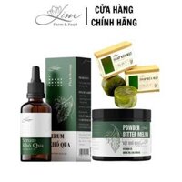 Serum Khổ Qua Lim, Bột Khổ Qua Lim, Soap Rửa Mặt Khổ Qua Lim ngăn ngừa mụn hiệu quả