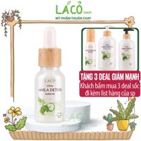 Serum kích thích mọc tóc AMLA DETOX LACO tinh dầu mọc tóc serum dưỡng tóc uốn chống gãy rụng xơ LÁ CỎ MỸ PHẨM THUẦN CHAY