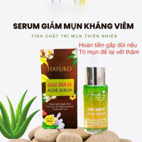 SERUM MỤN HAYUKO với hoạt chất Glycolic acid and boric acid giúp giảm nhờn se khít lỗ chân lông ngăn ngừa mụn thâm 10ml