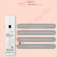 Serum Rút Mụn M.A.D (ACNE REVERSING GEL) Benzoyl Peroxide 10% (30ML)