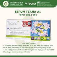 Serum Teana A1 giúp giảm giãn mạch máu, giảm mẩn đỏ, dị ứng, phục hồi da mỏng tổn thương