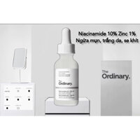 Serum The Ordinary Niacinamide 10% Zinc 1% sáng da giảm mụn 30ml
