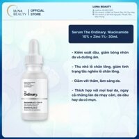 Serum The Ordinary. Niacinamide 10% + Zinc 1%- 30mL