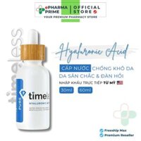 Serum Timeless Hyaluronic Acid 100% Pure cấp nước, cấp ẩm, mờ nếp nhăn 30ml