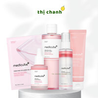 Serum, Toner, Kem Dưỡng, Mặt Nạ hồng MEDICUBE PDRN Pink Peptide Serum / Soothing Toner / Moisturizing Cream / Gel Mask