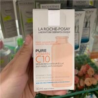 Serum trắng da chống nhăn giúp da căng mịn Pure Vitamin C10 LarochePosay