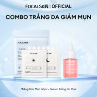 Serum Trắng Da + Miếng Dán Mụn BHA FOCALSKIN Vitamin C Niacinamide B3  Alpha Arbutin Dưỡng Trắng Giảm Thâm Mụn