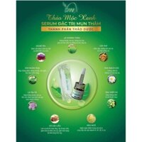 serum trị mụn thảo mộc xanh+serum x5( combo trị mụn dưỡng trắng da)