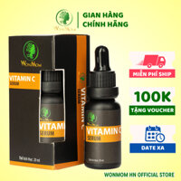Serum vitamin C trắng da, sạch nám từ thảo mộc Wonmom 20ml