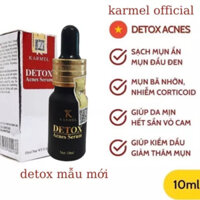 Serum xoá Mụn đầu đen bã nhờn, da sần vỏ cam, mờ vết thâm nám, tái tạo da, dưỡng trắng da-Detox Acnes Karmel(Kamel)