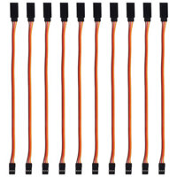 Servo 10pcs 3 Pin mở rộng cáp, trong đến bên ngoài dẫn cho RC xe máy bay điều khiển từ