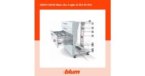 SERVO DRIVE Blum cho 3 ngăn kéo 554.99.994
