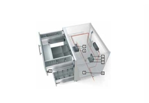 SERVO DRIVE Blum cho ngăn kéo dưới chậu rửa 554.99.995