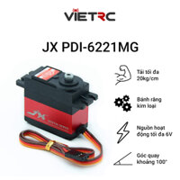 Servo JX PDI-6221MG (Metal Gear) tải 20KG bản thường và kháng nước (servo 6221 bánh răng kim loại)