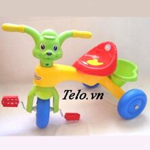 Xe 3 bánh cún con có nhạc 9888