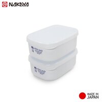 Set 02 hộp đựng thực Nakaya White Pack màu sắc trang nhã, sang trọng - nội địa Nhật Bản  - 280ml x2