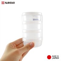 Set 04 hộp nhựa bảo quản thức ăn dặm cho bé Nakaya  70ml - Made in Japan