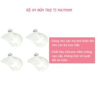 🌺Set 04 Núm Trợ Ty Maymom 🌺Chất Liệu Silicon Cao Cấp - Kiểm Định An Toàn bởi FDA/SGS 🌺Chính Hãng - Mới 100%