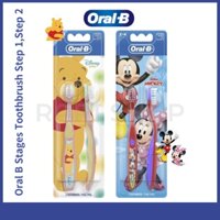 Set 1 / 2 Bàn Chải Đánh Răng Cho Bé (Oral-B) / 2 Bàn Chải Đánh Răng / Pooh / Mickey Minnie