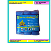 Set 1 kí Bao Rác Tự Hủy Sinh Học  - 4 size - Màu Xanh Biển  Set 1 kg Of Bio-degradable Trash Bags - 4 sizes - Color Blue - Trung 55  65 cm