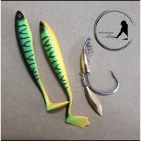 Set 1 Lưỡi Ar-15 + 1 Mồi Mềm, Mồi Giả Câu Lure cá lóc TNQ giá tốt