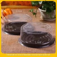 Set 10, 50 hộp đựng bánh Gato A024 nắp rời tròn trong, chất liệu nhựa cao cấp siêu bền đẹp