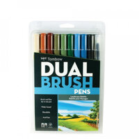 Set 10 bút Tombow ABT Dual Brush - Set 10-Landscape Palette
