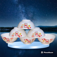 set 10 cái chén sứ mèo thần tài