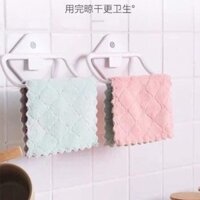Set 10 cái khăn lau bếp đa năng 2 mặt sợi bông thấm hút tốt