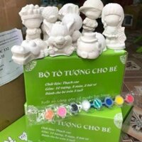 Sét 10 Cái Tượng -8 Màu- 2 Bút Vẽ Thạch Cao Cho Bé (T12) (Sét)