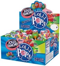 Set 10 cây kẹo mút Jolly Rancher Filled Pops Lollipops Assorted Flavor
