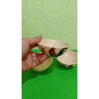 Set 10 chén bún đậu vẽ gà size 11 cm  ( bằng sành)