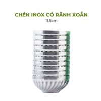 Set 10 chén xoắn inox 2 lớp cách nhiệt size 11.5cm