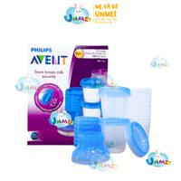 Set 10 Cốc Trữ Sữa Philips Avent 180ml-SCF618/10-Nhựa Cao Cấp, Chính Hãng Cho Mẹ Và Bé không PBA-Mẹ và Bé Unmei