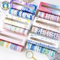 Set 10 cuộn Washi tape CHỦ ĐỀ COLOR JOURNAL