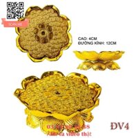 Set 10 đế vàng hoa sen tháp tỏi thần tài, bông tỏi ông địa - TỎI CÁT TƯỜNG