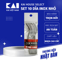 Set 10 dĩa ăn inox nhỏ kai NEW WINNER MINI FORK 10P/SET FA5097