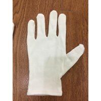 Set 10 đôi găng tay vải cotton trắng