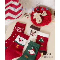 Set 10 đôi tất Noel cổ cao cho bé
