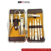 Set 10 Dụng Cụ Chăm sóc cá nhân RIMEI No 77016, Hàng Cao Cấp Từ Thép Không Gỉ (Inox)