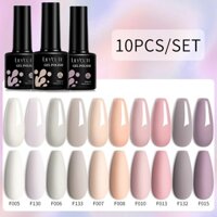 Set 10 Gel Sơn Móng Tay Màu Xám Đỏ Lấp Lánh Thương Hiệu BORN PRETTY