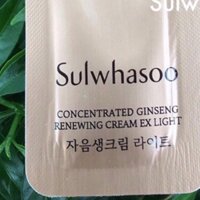 Set 10 gói Kem Sâm Concentrated Ginseng Renewing Cream ExLight Sulwhasoo