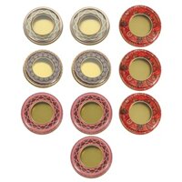 Set 10 Hộp Đựng saffron Bằng Sắt Nhiều Màu Sắc Sáng Tạo