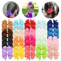 Set 10 kẹp nơ ruy-băng đáng yêu cho bé gái