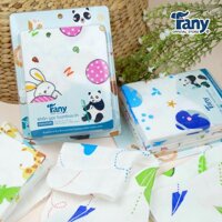 Set 10 khăn gạc sữa sợi tre in hình Fany 31x30